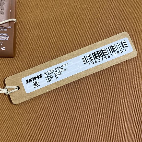 Skims Bikini Bottoms Women's 4X Penny Copper Bronze Brown String Cheeky NEW - Picture 14 of 15